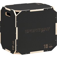 SPORTNOW 3 in 1 Plyo Box, Sprungbox, eckenfreie Plyometric Plattform mit Griff, Plyometrisches Training, rutschfest Sprungtrainer für Zuhause, Fitnessstudio, 51 – Ansicht 1