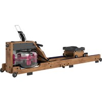 SPORTNOW Wasser Rudergerät für Zuhause aus Gummiholz Klappbar Rudermaschine mit Bluetooth APP Doppel-Aluminiumschienen LCD Display Komfortabler Sitz Handyhalter – Ansicht 1