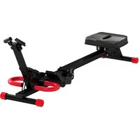 SPORTNOW Rudergerät für Zuhause, verstellbarer Widerstand, klappbares 2-in-1 Ruder- und Bauchtrainer mit LCD-Display, gepolsterter Sitz, rutschfeste Pedale, für – Ansicht 1