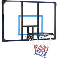 SPORTNOW Basketballkorb Wandmontage Basketballbrett mit Korb und Netz für Outdoor, Stahl, 113 x 61 x 73 cm, ideal für Garten & Spielplatz Aosom.de – Ansicht 1