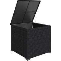 Outsunny Aufbewahrungsbox für Außen aus PE-Rattan, 253 L, Außenkiste mit Gasdruckfeder, Innenfutter mit Reißverschluss und Stahlrahmen, Traglast 50 kg, für Gart – Ansicht 1