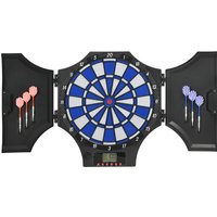 SPORTNOW Elektronische Dartscheibe Dartboard mit 12 Dartpfeilen und Ersatzspitzen, Dartautomat mit LCD-Anzeige für 8 Spieler Aosom.de