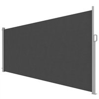Outsunny Seitenmarkise ausziehbar blickdicht Sichtschutz UV 50+ Wandmarkise Seitenwandmarkise wasserabweisend Windschutz 420 x 185 cm für Garten Balkon Terrasse – Ansicht 1
