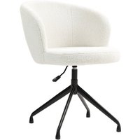 HOMCOM Ergonomischer Bürostuhl, Bürostuhl, Drehstuhl, höhenverstellbar, Belastbarkeit 120 kg, Bürostuhl, Schlingentuchbezug für Wohnzimmer, Schlafzimmer, Büro,  – Ansicht 1