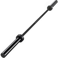 SPORTNOW Olympia Langhantelstange mit Verlängerte Hülsen 180cm 200kg Stahl Hantelstange mit 50mm Aufnahme Rutschfest Griff, Langhantel Barbell für Krafttraining – Ansicht 1