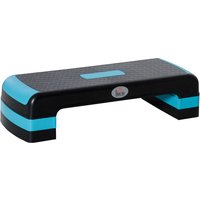 HOMCOM Aerobic-Stepper höhenverstellbar Fitness Steppbrett mit 3 Stufen 10/15/20 cm, belastbar bis 150 kg, 78 x 28 cm Aosom.de – Ansicht 1