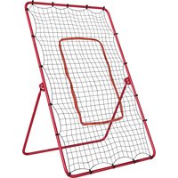SPORTNOW Abprallnetz für Baseball, tragbarer Rebounder mit 4 verstellbaren Winkeln für Fußball, Baseball, Softball und Lacrosse, zum Werfen, Passen und Fangtrai – Ansicht 1