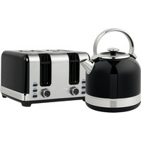 HOMCOM Wasserkocher Toaster Set Edelstahl 2200 W 1,7L Wasserkocher, 4 Scheiben Toaster, 7 Bräunungsstufen, Aufwärmen und Auftauen, Frühstück-Set mit Kesselausgu – Ansicht 1