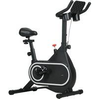 SPORTNOW Heimfahrrad Fitnessbike Indoor-Exercise-Bike mit leisem Schwungrad LCD-Display verstellbarem Lenker und Sitz Tabletthalter Flaschenhalter aus Stahl in  – Ansicht 1