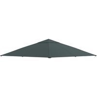 Outsunny Pavillondach 3x3m Ersatzdach für Pavillonabdeckung, Sonnenschutz aus Polyester, dunkelgrau für Garten & Terrasse Aosom.de – Ansicht 1