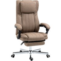 Vinsetto Bürostuhl mit 5 Massagemodi, ergonomischer Schreibtischstuhl mit verstellbarer Rückenlehne, Kopfstütze, Fußstütze, höhenverstellbarer Drehstuhl mit Fer – Ansicht 1