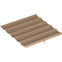 Outsunny Ersatzdach für 3 x 3 m Pergola, wasserdicht einziehbar Welle Überdachung mit Regenabflusslöchern, NUR Schattenabdeckung für Garten, Terrasse, 250 x 255