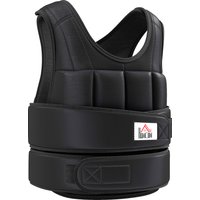 HOMCOM 20kg Unisex 38 Single Weight Body Armour, Polsterung, Klettverschlüsse, Schwarz Aosom – Ansicht 1