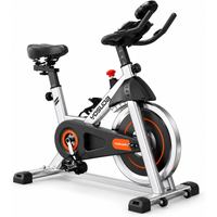 Heimtrainer Fahrrad, YOSUDA Indoor Cycling Bike mit Magnetwiderstand & APP, Leises Ergometer mit LCD-Monitor & Tablet-Halter, Spining Bike für Kardiotraining zu
