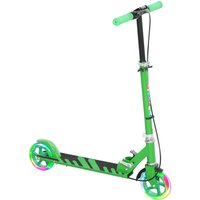 AIYAPLAY Roller Kinder Klappbar Kinderroller mit Verstellbarer Lenkerhöhe, 2 Leuchtenden Räder, Handbremse & Hinterradbremse Tretroller Scooter für 3-8 Jahre Ki