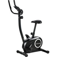 SPORTNOW Heimtrainer Fahrrad Höhenverstellbar Hometrainer mit 8 verstellbar Widerstandsstufe APP LCD-Monitor Pulssensoren Handyhalter verstellbar Pedalriemen, E