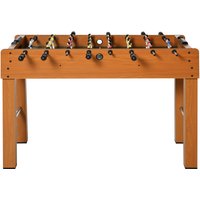 HOMCOM Professioneller Tischkicker für Erwachsene und Familie aus MDF, Billardtisch mit 2 Bällen, Punktezähler und 22 Spielern, 122x61x80,7cm Aosom – Ansicht 1