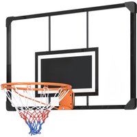 SPORTNOW Wand-Basketballkorb, Basketballkorb, mit unzerbrechlichem Brett, Stahlring und reißfestem Netz, Montageschrauben und Schlüssel, für den Außenbereich, S – Ansicht 1