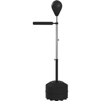 SPORTNOW Höhenverstellbarer Standboxtrainer 1,6-2,05 m mit Reflexstange und Punchingball für effektives Boxtraining aus Kunstleder Aosom.de – Ansicht 1