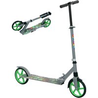 AIYAPLAY Roller Kinder Klappbar Kinderroller mit Verstellbare Lenkerhöhe, 2 Großen Rädern, Hinterer Schutzblechbremse, Tretroller Scooter für Kinder ab 6-12 Jah – Ansicht 1