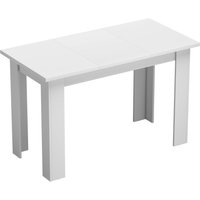 HOMCOM Esstisch 120 x 60 cm mit Verstecktem Stauraum, Esszimmertisch für 4 Personen, Küchentisch mit 2 Fächern, 3 cm Tischplatte, für Kleine Räume, Esszimmer, K – Ansicht 1