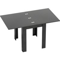HOMCOM Ausziehbarer Esstisch für 4-6 Personen Klappbares Design, 70-140cm Rechteckiger platzsparender Ausziehtisch mit Anti-Rutsch-Füßen, für Esszimmer Wohnzimm – Ansicht 1