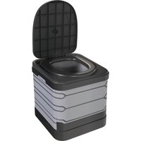 Outsunny Campingtoilette Faltbare Reisetoilette max. Tragkraft bis 150 kg Falttoilette mit 12 Gerinnungspulver-Päckchen 12 Entsorgungsbeuteln Trockentrenntoilet – Ansicht 1