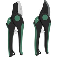 Outsunny Gartenwerkzeug Set 2 Stück Garten Werkzeug aus Metall Gartengeräte mit Bypass-Gartenschere Amboss-Gartenschere Gartenarbeit Set Gartengeschenke für Fra – Ansicht 1