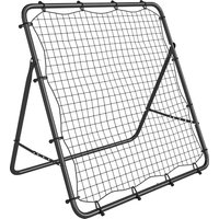 SPORTNOW Rebounder für Fußball, Klappbar verstellbar Prellwand mit 5 Winkelpositionen und 120 x 120 cm Rückprallwand Netz, Kickback Tor Fußballtor Rückprallwand – Ansicht 1