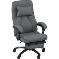 Vinsetto Bürostuhl mit Massagefunktion, Ergonomisch Schreibtischstuhl mit Liegefunktion, Kopfstütze mit USB-Schnittstelle Höhenverstellbar Drehbar Chefsessel mi – Ansicht 1