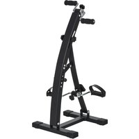 HOMCOM Heimtrainer Bewegungstrainer Pedaltrainer für Senioren aus Stahl in Schwarz 41x50x96cm für Fitness & Rehabilitation Aosom.de – Ansicht 1