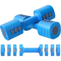 SPORTNOW Verstellbares 4‑in‑1 Hantelset 1/1,5/2/2,5 kg, Metall-Gewichts- und Hantelset mit rutschfesten Griffen und quadratischem Design, für Heimtraining, Fitn – Ansicht 1