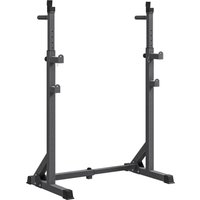 SPORTNOW Hantelständer, höhen- und breitenverstellbar, Hantelablage mit Sicherheitsverschlüssen, Stahl Langhantelablage bis 150 kg belastbar, Squat Rack Dip-Sta – Ansicht 1