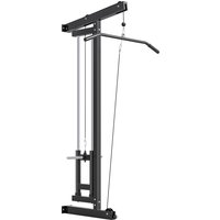 SPORTNOW Rudermaschine für Training, wandmontiertes Fitnessgerät, Kabelmaschine für Heimfitnessstudio,bis 120kg Belastbar, Stahl, Schwarz Aosom – Ansicht 1