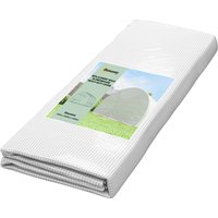 Outsunny Gewächshausfolie 3 x 3 m, wasserdicht Polyethylenfolie mit Rolltür, 6 Fenster, UV Schutz, Reißfest Gartenfolie Abdeckplane für Folientunnel Gartenarbei – Ansicht 1