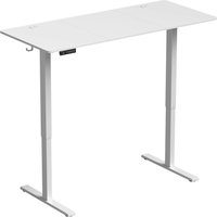 HOMCOM Höhenverstellbarer Schreibtisch Elektrisch 140 x 60 cm, Steh-Sitz Bürotisch mit Memory-Funktion mit 3 Höhen, Leise Computertisch mit LED-Display, Kabeldu – Ansicht 1