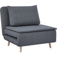 HOMCOM Schlafsessel 3-in-1 klappbar Schlafsofa mit Bettfunktion, Lendenkissen Dick Gepolstert Relaxsessel mit Verstellbarer Rückenlehne, Leinenoptik, Holzbeine 