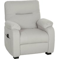 HOMCOM Elektrischer Relaxsessel, verstellbarer Sessel mit USB-Anschluss, Fußstütze, breite Sitzfläche, Seitentaschen, Fernbedienung, leiser Motor, 2 speicherbar – Ansicht 1
