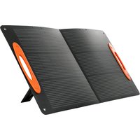 HOMCOM Solarladegerät 100W, faltbares Solarladegerät mit USB-A- und USB-C-Anschluss für schnelles Laden von Smartphones und Tablets, wasserdicht IP67, Schwarz A – Ansicht 1