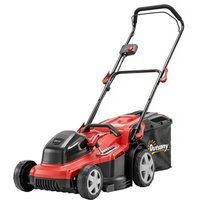 Outsunny Elektro Rasenmäher 800 W mit 40 cm Schnittbreite 45L Fangkorb Akkuanzeige Überlastschutz 7 Schnitthöhen Elektrischer Sichelmäher mit abnehmbar Griffe,  – Ansicht 1