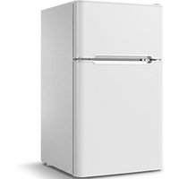 HOMCOM Mini Kühlschrank ca. 90L mit Gefrierfach, Kühlschrank Kompaktkühlschrank mit Obst- und Gemüsefach, Einstellbarem Thermostat, 2 Wechselbare Tür, Verstellb – Ansicht 1