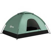 Outsunny Kuppelzelt für 2 Personen leicht, stabil wasserdicht Familienzelt mit Tür&Fenster Packtasche, Haken, Campingzelt mit 2000mm Wassersäule Zelt für Campin – Ansicht 1