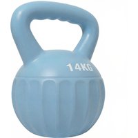 SPORTNOW Kettlebell 14 kg, Hantel mit rutschfestem Griff, Kugelhantel, Krafttraining, Fitnessstudio, blau Aosom – Ansicht 1
