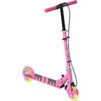 AIYAPLAY Roller Kinder Klappbar Kinderroller mit Verstellbarer Lenkerhöhe, 2 Leuchtenden Räder, Handbremse & Hinterradbremse Tretroller Scooter für 3-8 Jahre Ki – Ansicht 1