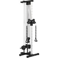 SPORTNOW Kraftstation höhenverstellbar 25-165 cm mit Dual-Pulley-Systemen Adaptern Multifunktionale Trainings-Gerät max. 120 kg, für Heimtraining 62 x 60 x 200  – Ansicht 1