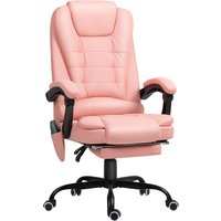 Vinsetto Bürostuhl mit 7 Punkt Massage, ergonomischer Bürosessel mit Liegefunktion, höheverstellbar Chefsessel mit Fernbedienung, 120 kg belastbar, für Arbeitsz