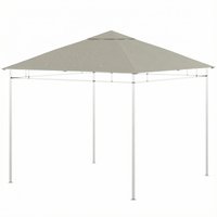 Outsunny Ersatzdach für Pavillon – Ersatzplane für Garten-Gazebo, hochdichtes Polyester 180 g/m², UV-beständig, 3 x 3 m, hellgrau Aosom – Ansicht 1