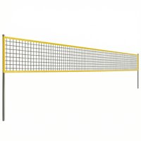 SPORTNOW Volleyball- und Badminton-Set, höhenverstellbare Stahlpfosten, Volleyball, tragbares Badmintonnetz, 4 Schläger, 4 Federbälle, Tragetasche, für Rasen, S – Ansicht 1