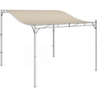 Outsunny Ersatzdach für Pergola 298 x 293 cm Sonnensegel für Terrassenüberdachung, Ersatz-Dachplane für 3 x 3 m Pavillon, Cremeweiß Aosom – Ansicht 1