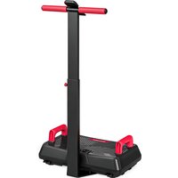 SPORTNOW Vibrationsplatte leise Rüttelplatte mit Sitz 99 Intensitätsstufen 3 Vorprogramme höhenverstellbar & abnehmbar Griffe LED-Anzeige Widerstandsbänder Ruts